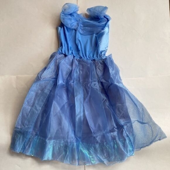 Disney’s Cinderella Short Dress Blue Princess Dress Girls NWT Costume - Picture 2 of 11
